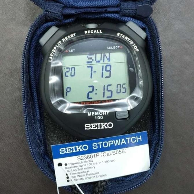 Seiko Stopwatch S 23601 P Digital Water Resistant