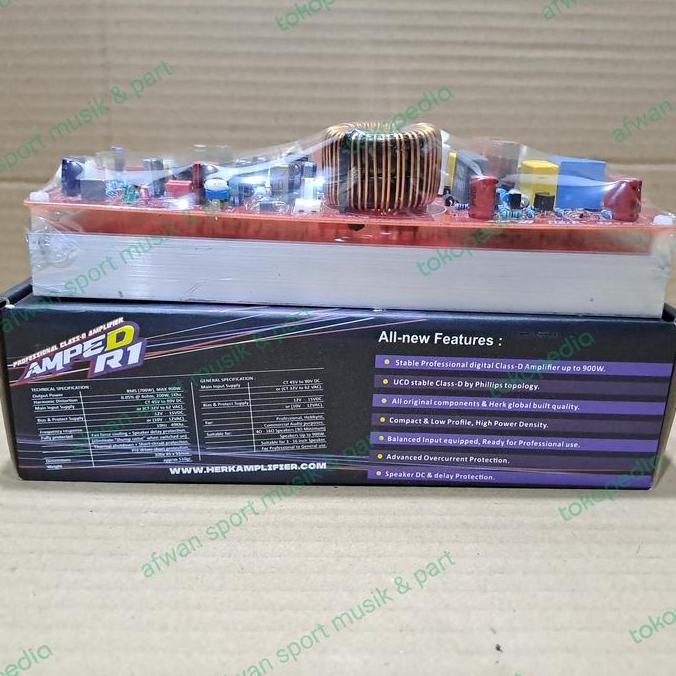 Modul Kit Power Mono Amplifier Class D 900 Watt Amped R1 .
