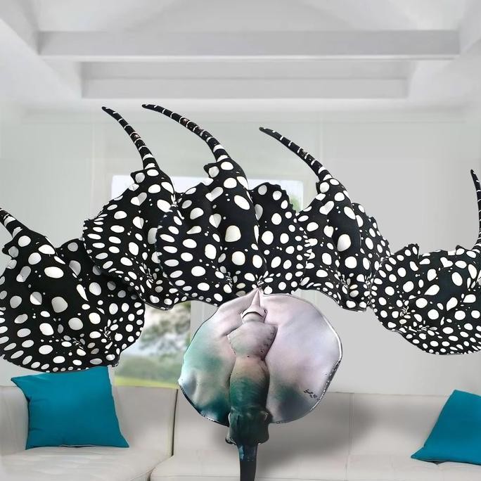 TERMURAH - Boneka Stingray Pari Black Diamond Kreasi Lokal