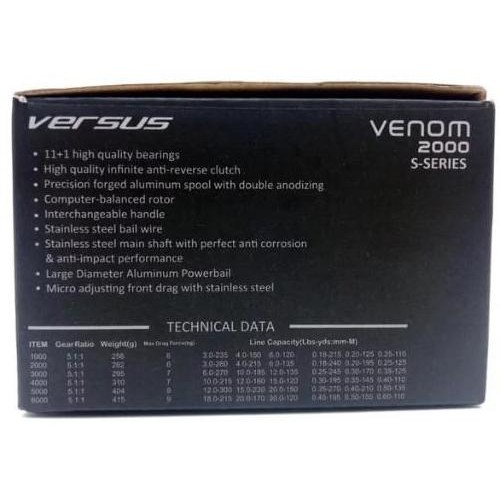 Rill Reel Versus SS VENOM 2000 12B Penggulung senar Rell