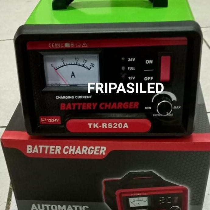 TERBARU - Charger Aki 20Amper Cas Aki 20A Automatic Batter Charger Kualitas Bagu