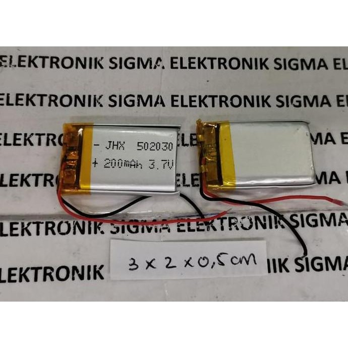 TERBARU - BATERAI LITHIUM POLYMER 300mAh 200mAh 90mAh harga per 1 pcs
