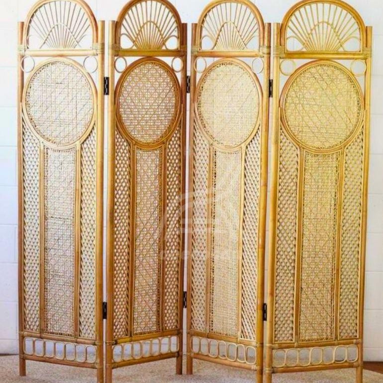 Sketsel Partisi Ruangan Rotan Aesthetic/Penyekat Ruangan Rotan
