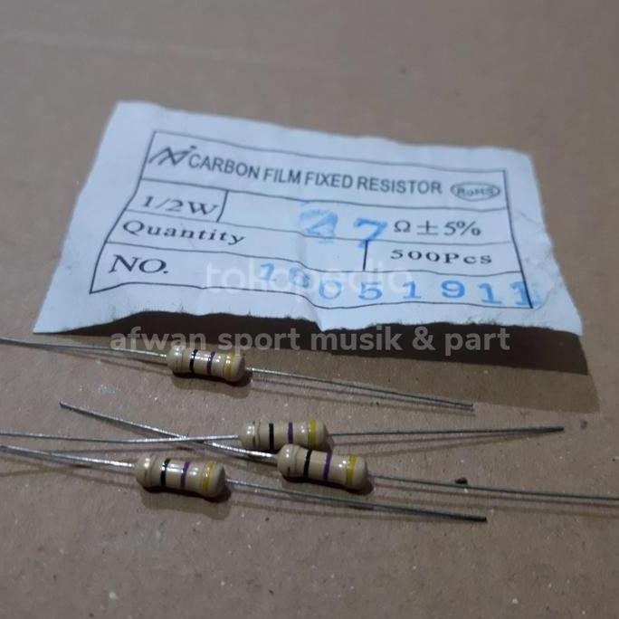 resistor 47 ohm 1/2 watt