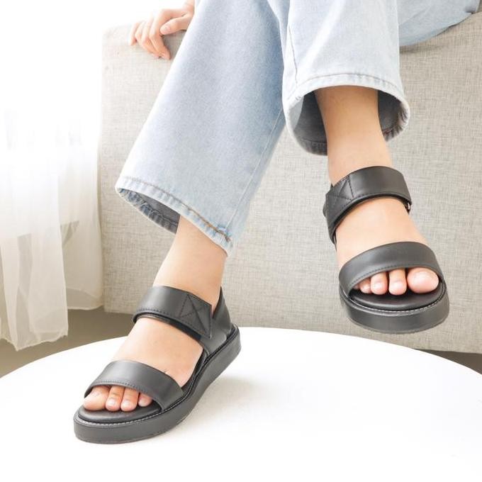 

Pluvia ANDROMEDA Sandal Wanita Sendal Tali Belakang Platform Cewek Casual Karet JS