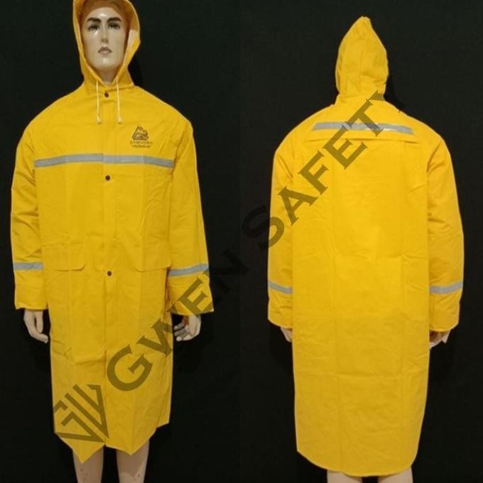 jas hujan mantel gosave kuning