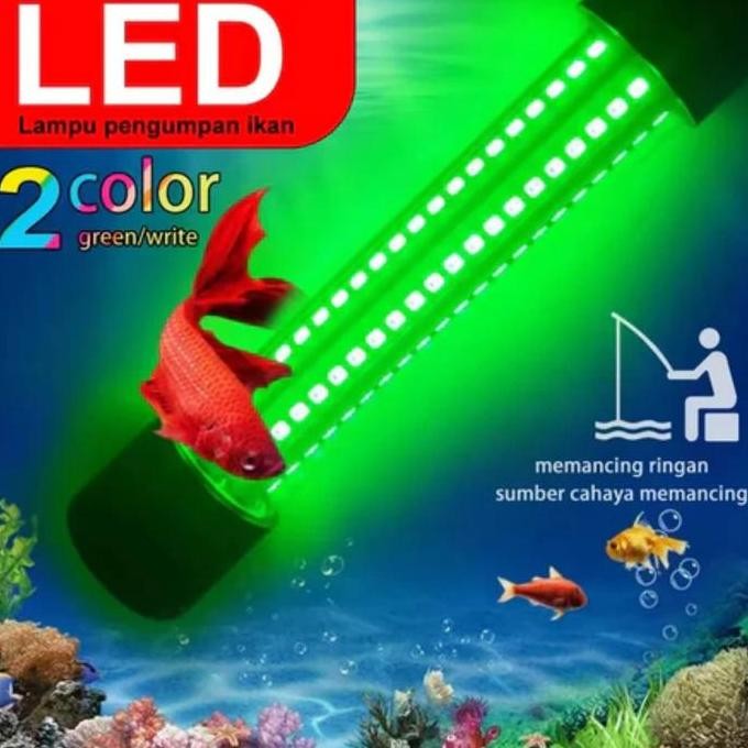 Lampu umpan ikan Lampu LED bawah air Lampu memancing Lampu biru umpan cumi Baterai 48 jam CO