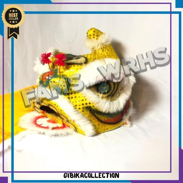 [ New ] Barongsai Anak Dewasa Bahan Karton Tebal Kokoh Barongsai Kedip Jaranan