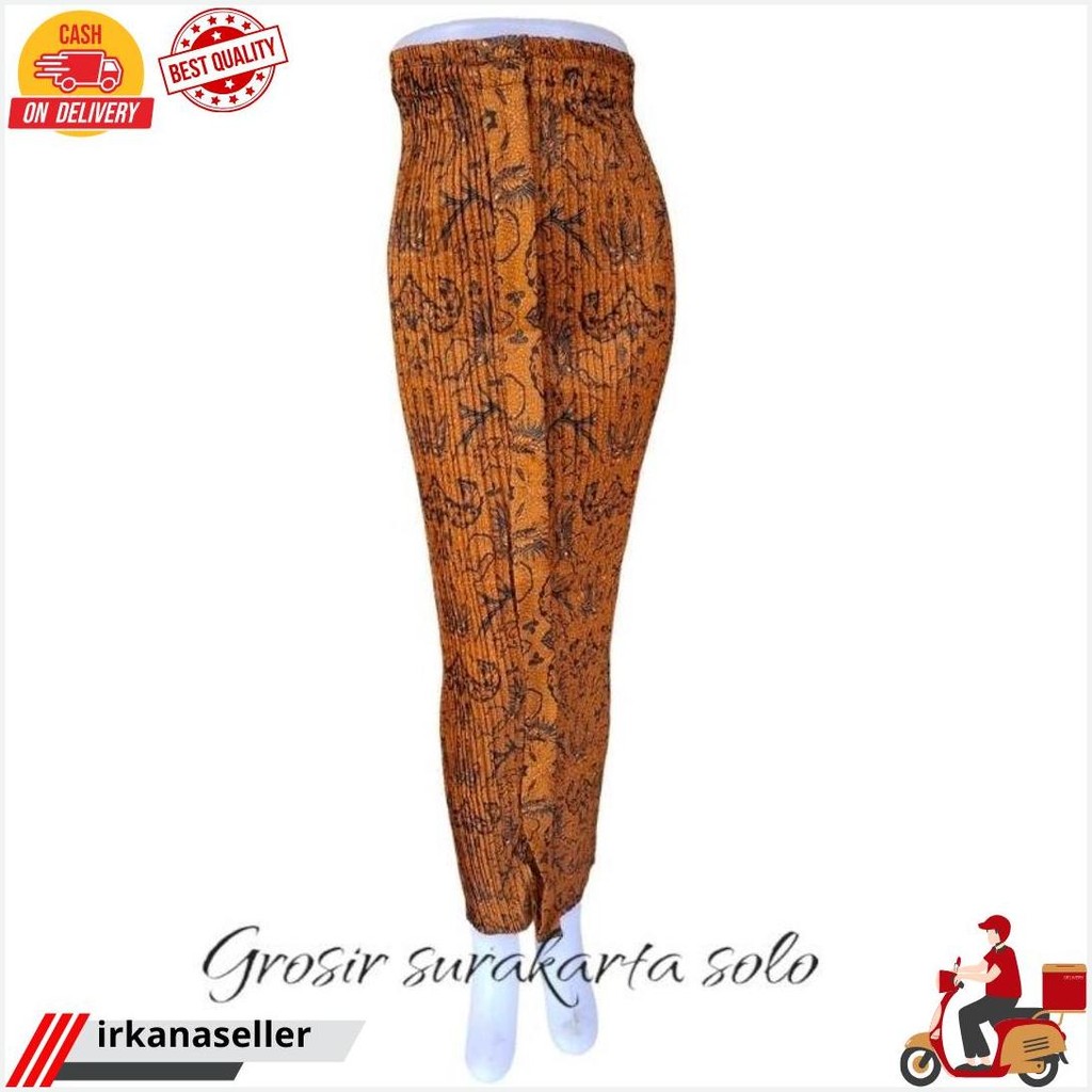 Rok Plisket Batik Motif Wahyu Tumurun / Rok Plisket Batik Wiru Cod