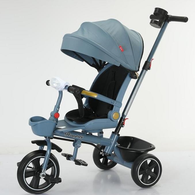 Topborn Roda Tiga Anak-anak Kereta Bayi Dapat Dilepas dan Dilipat becak  dorong TU