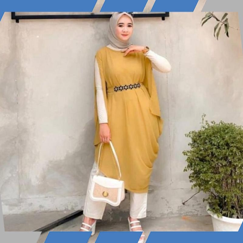 Promo Outer Kaftan Kondangan Kaftan Panjang Viral Kekinian Jumbo HMS-45