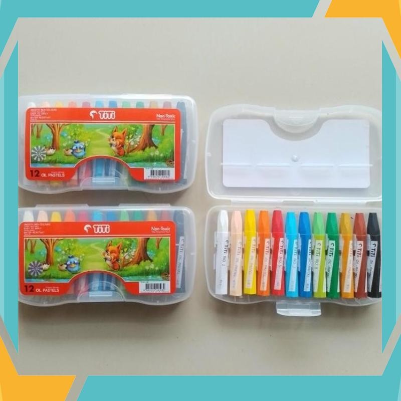 

Diskon Crayon Oil Pastel Titi 12 Warna ( Set ) [ Original ] KEC-05