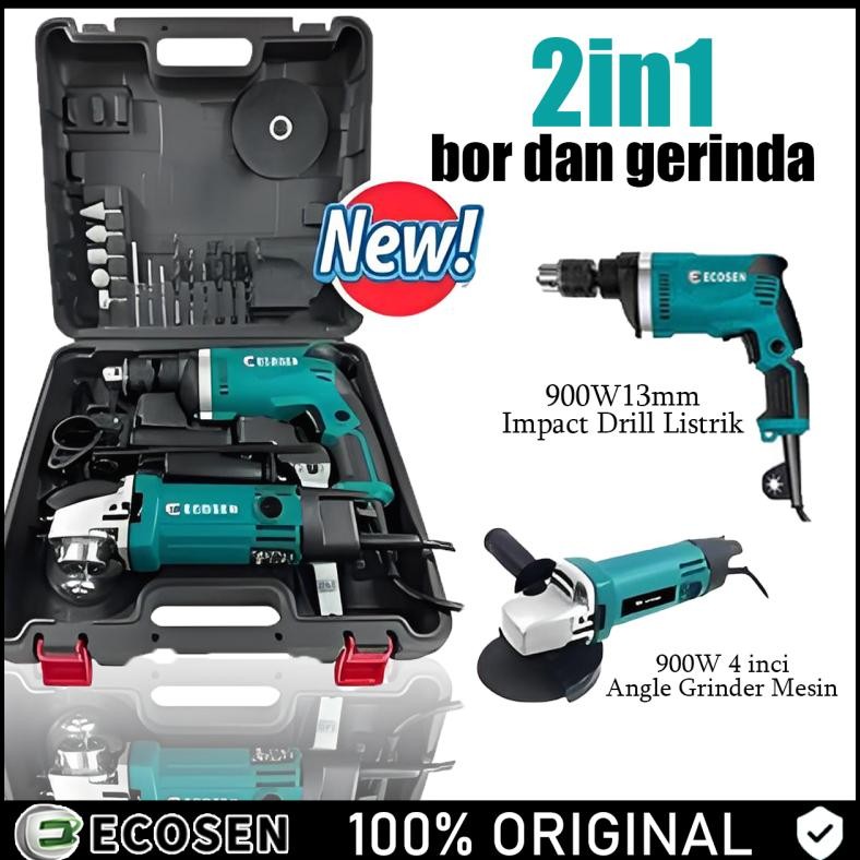 TERLARIS ECOSEN BOR BOR DAN GERINDA BOR LISTRIK TANGAN | KUALITAS TINGGI UNTUK BOR BETON DAN BESI