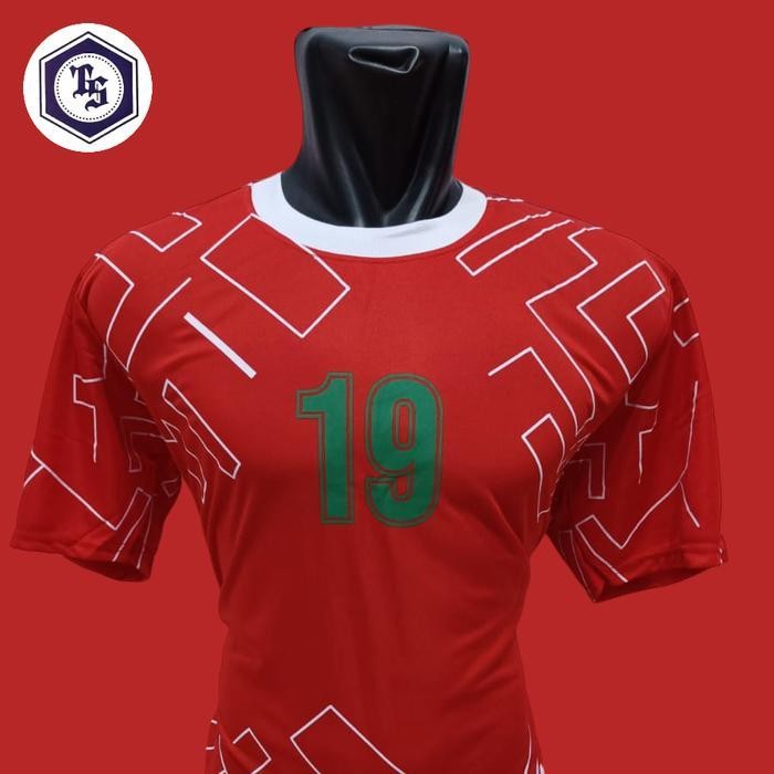 FS Baju Bola Dewasa Jersey Tim 18 Setel No 2-19 SepakBola Dewasa Motif