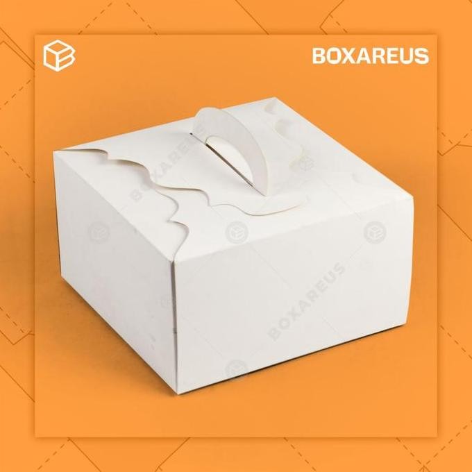 

BEBAS ONGKIR - Dus Kotak Kado Kemasan Kue Cake Box Gift Souvenir Packaging | 424 WHITE