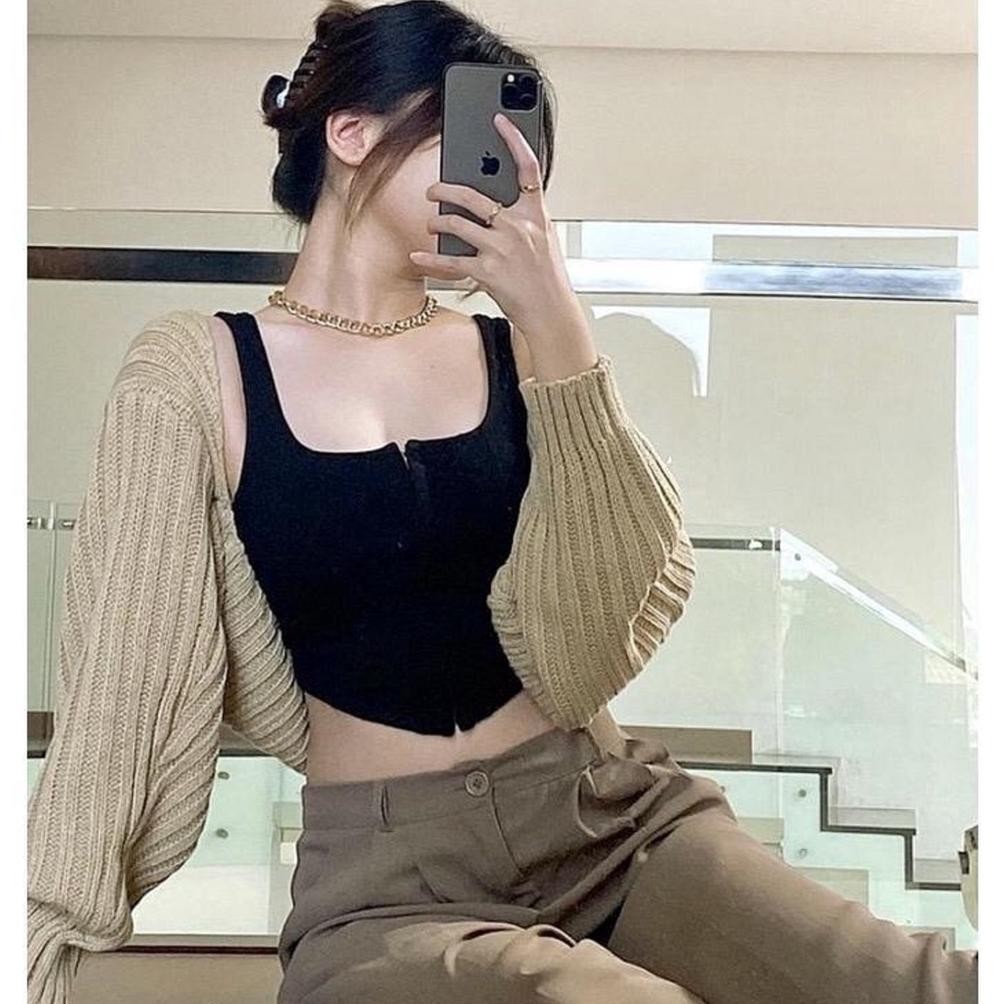 Model baru - LIAM OVERSIZE CROP CARDIGAN/Bolero Rajut Wanita Liam Oversize Crop 