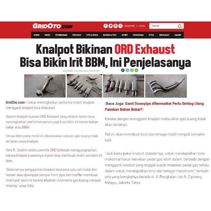 fullset Brio ORD exhaust