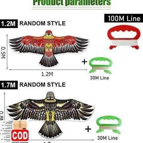 vf-52 ty-35 Baru 1,7 Meter Layangan Jumbo Motif Elang Mainan Layang Layang Ke Layangan Layanglayang 