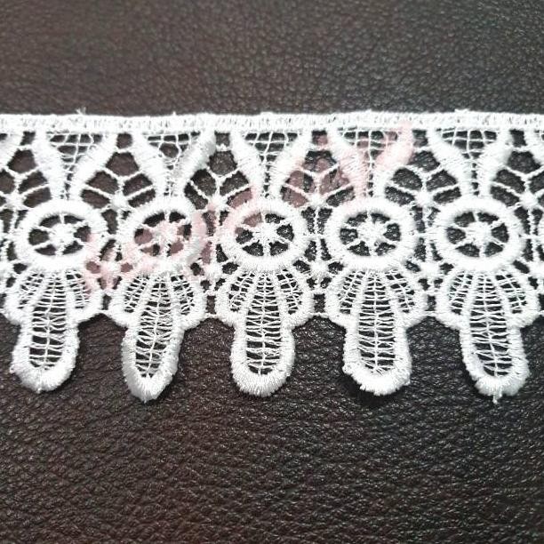 

Ready...Ready...Ready...] Renda Giper / Gyper Bordir Kode 32907 - Putih (15 Yard)