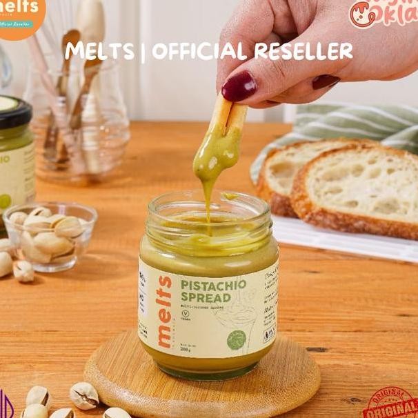 

Melts Pistachio Spread Selai Kacang Untuk Roti Bahan Topping Kue Baking Pastry Gluten Free Plant Based Vegan Nagihcoklat