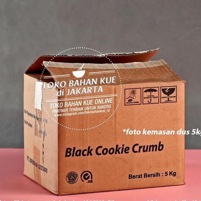 

Serena Cookie Crumb Remahan Biskuit Hitam Gurih 5Kg Topping Kue