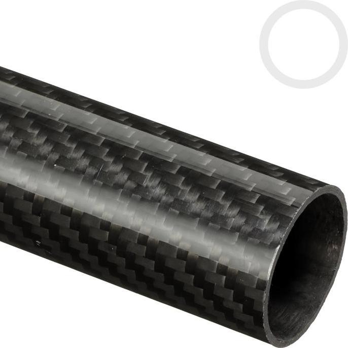 TERMURAH - meter Pipa carbon tube karbon tube OD 0mm ID 28mm tebal mm K GLosy