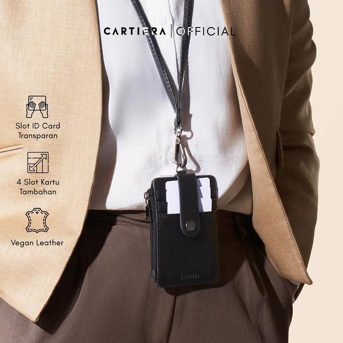 

Cartiera Vex Lanyard ID Card Name Tag Kalung Pria Wanita Kulit Praktis Premium PS