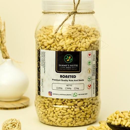 

Roasted Un Pine Nut Italy 100G Kacang Pine Panggang Tawar