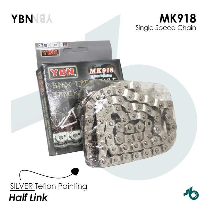 Promo YBN Rantai Sepeda Single Speed YBN MK918 Half Link Chain COD