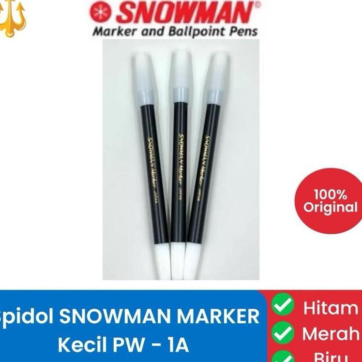 

Cod Terlaris [Harga 1 Lusin] Spidol Kecil Snowman Pw-1A Hitam Biru Merah Cod
