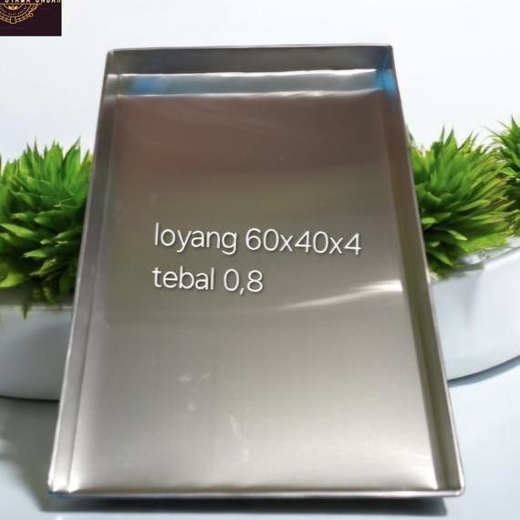 

Loyang 60X40X4 Tebal 08 Loyang Kueloyang Penyimpanan