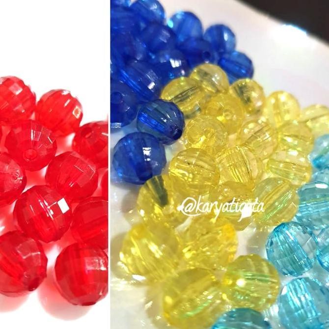 {{{{{{] Mote Manik Akrilik 10 mm Bola Dunia (10 pcs)
