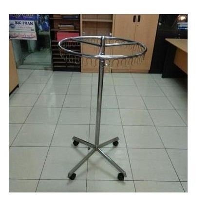 Jemuran Baju Bulat Besi Chrome Frontofiss