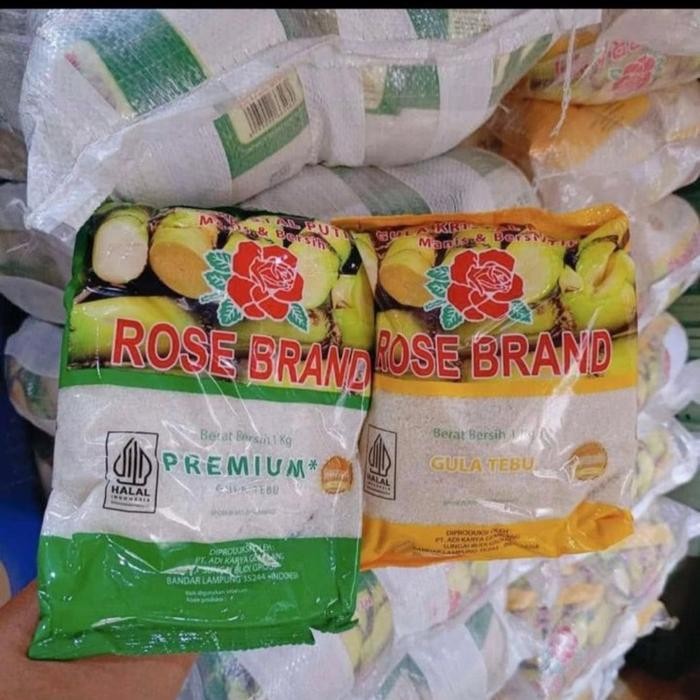 

HSS 1 kg Gula Rose Brand 1 kilo Kuning Hijau Gula Pasir Sembako