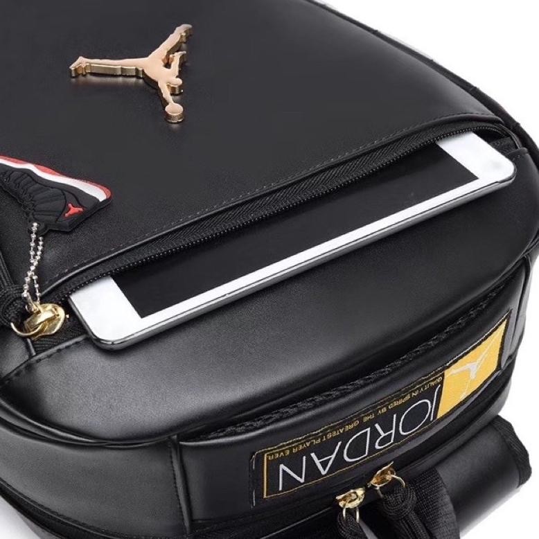 [Kecil Ransel Jordan Kulit Retro 12 / Backpack Bagpack Leather Jordan Retro 12 / Tas Sekolah / Tas K