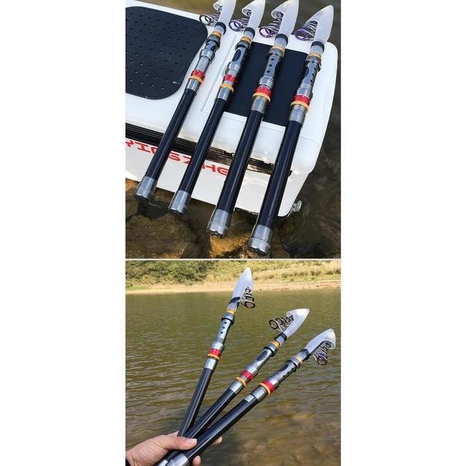 Set Pancing Laut 3 in 1 Joran 2,1 Meter Reel Size 5000 Bonus Mata Kail Alat Ikan