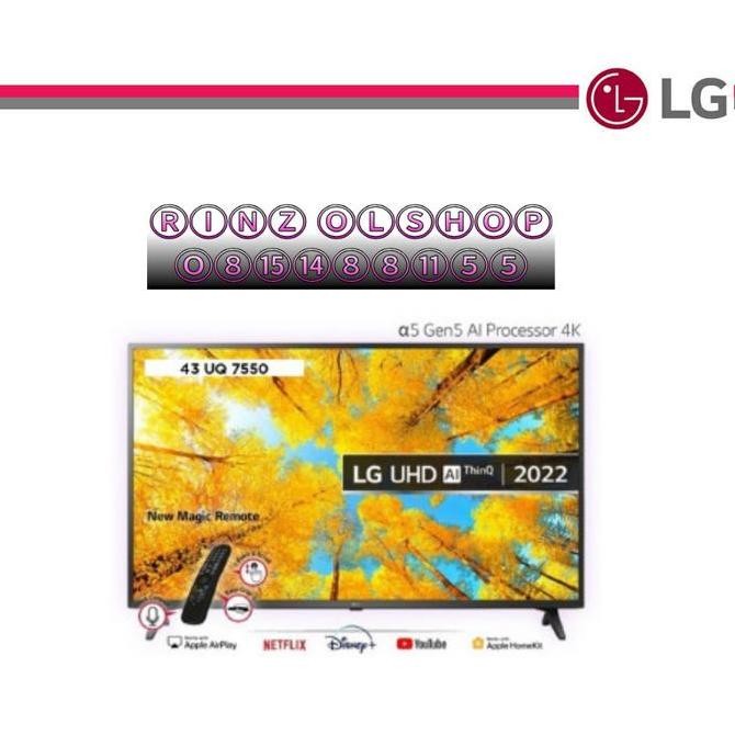 Led Tv Lg 43Uq7550Psf Smart Tv Uhd 4K Ai Thinq 43Uq7550 Magic Remote
