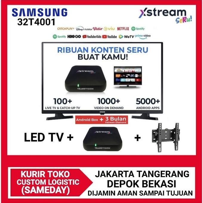Samsung Led Digital Tv Smart Android Box Ram 2Gb [32 Inch] 32T4001