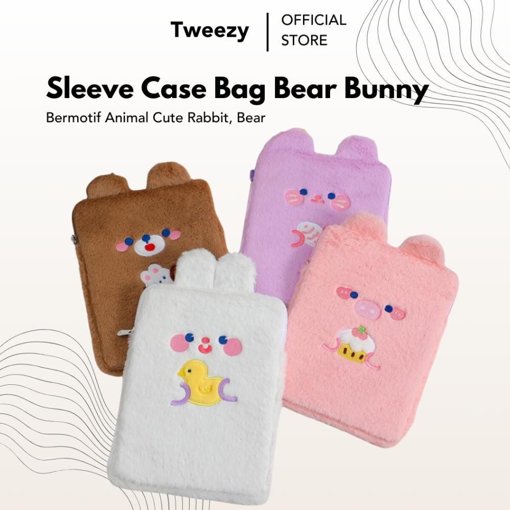 Prermium Sleeve Case Bag Bear Bunny For Ipad Pro 11 Air 3/4/5 10Th 9Th 8Th Gen 7 Tablet Samsung Gala