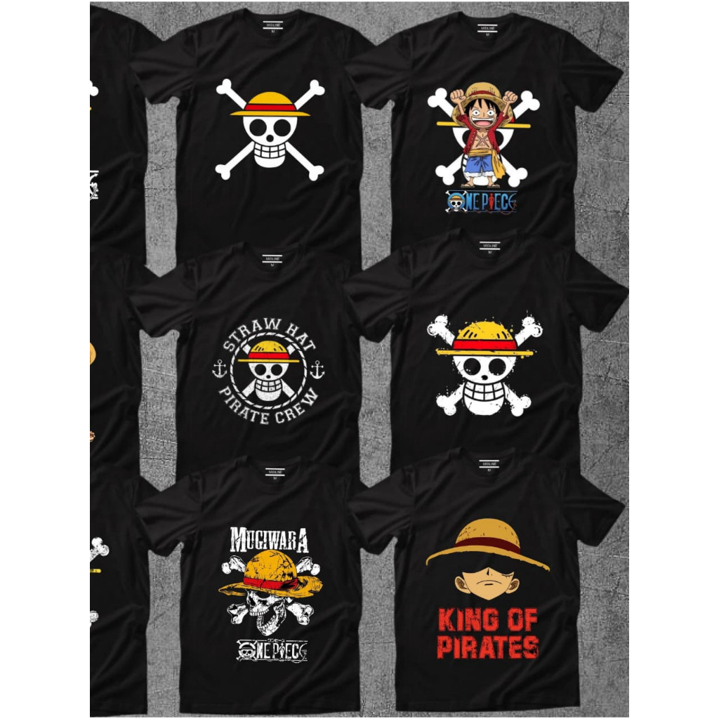 Baju anak kaos oblong one piece logo usia 2-12 tahun premium cotton combed 30s