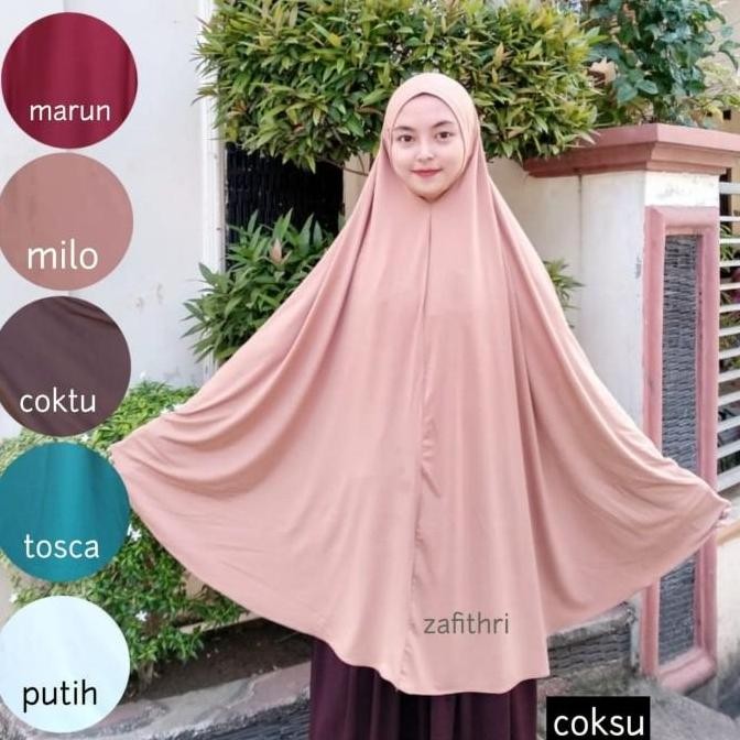 Jilbab Super Jumbo Jersey / Jilbab Non Pet Jumbo Polos