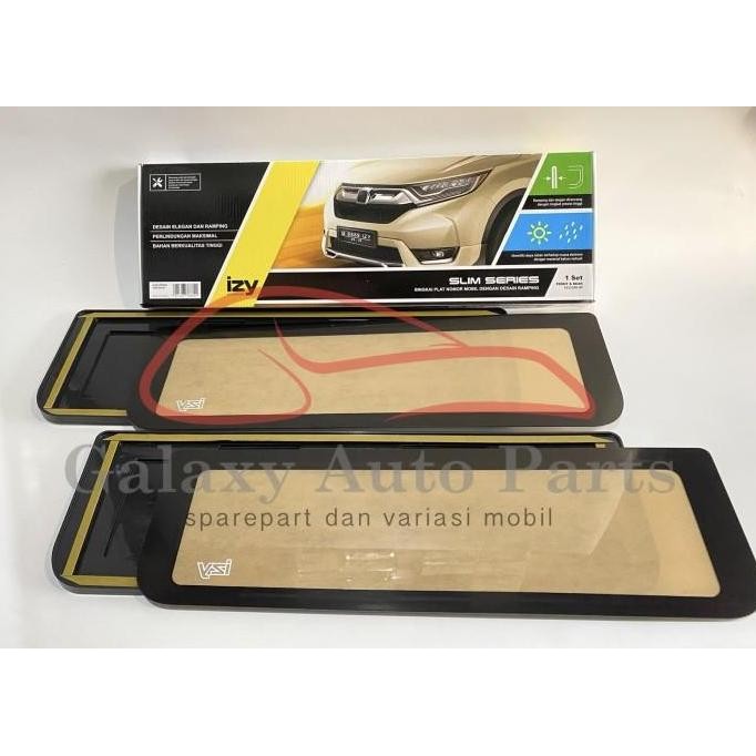 Tempat dudukan plat pelat nomor mobil pakai mika
