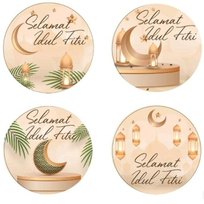 

Sticker Label Hari Raya Idul Fitri Stiker Kue Lebaran 2.5cm 500pcs