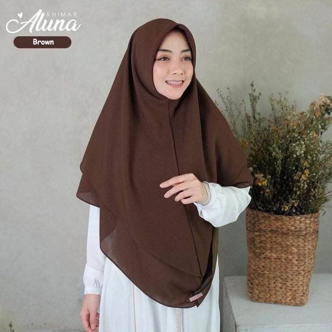 Hijab Jilbab Khimar Syari Ceruti Premium Raudah 2 Layer Kancing Murah