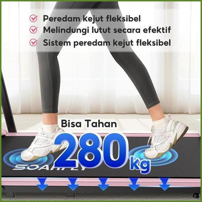 GARANSI 10 TAHUNSOARFLY TREADMILL ELEKTRIK MULTIFUNGSI WALKING & RUNNING PAD PERALATAN OLAHRAGA JALA