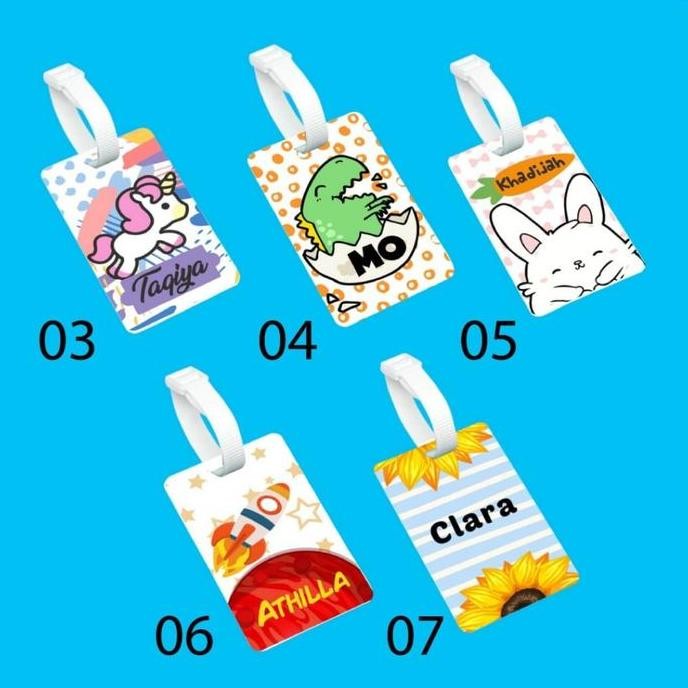 Luggage Tag Name Tag Tas Label Koper Nama ID Card Tas Custom acrylic
