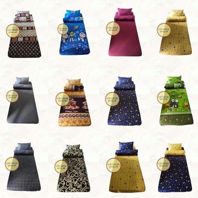 Sprei set sudut karet 90x200x20/ 100x200x20/ 120x200x20