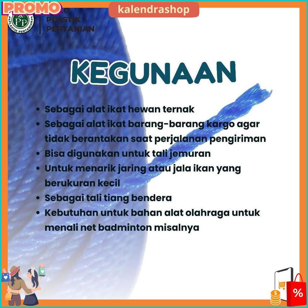 

Tali Tampar Ukuran 2Mm Panjang 220 Meter Bisa Cod