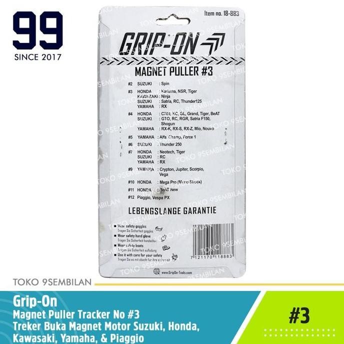 Grip-ON Magnet Puller Tracker #3 Treker Alat Pembuka Magnet Motor No 3