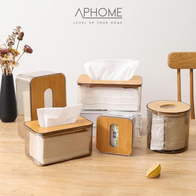 Tempat Tisu Kotak Tissue Kayu Transparan Box Tissue Tempat Tisu Kamar Mandi Dinda Allshop